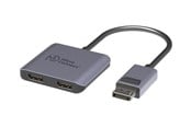 Video Audio Switcher - MicroConnect - video splitter - MST hub - 2 ports - MC-DP-2XDP