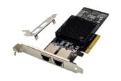 Netzwerkadapter (Netzkarte, Druckserver, u.s.w.) - MicroConnect - network adapter - PCIe 3.0 x8 - 10 Gigabit Ethernet x 2 - MC-PCIEX8-X550-T2-D