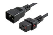 Stromkabel (Intern) - MicroConnect - power cable - IEC 60320 C19 to IEC 60320 C20 - 1.5 m - MC-C19C20LOCK-1.5M