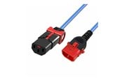 Stromkabel (Intern) - MicroConnect - power cable - power IEC 60320 C13 to IEC 60320 C14 - 1.5 m - MC-DUALC13C14S-1.5B
