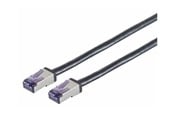 Netzwerk - Kabel - Lanview patch cable - 15 m - black - Schwarz - 15m - LVN-CAT6A-FLEX-15M