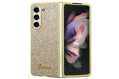 Handys - Cover & Cases - GUESS Glitter Script case for Samsung Galaxy Z Fold 5 - gold - 3666339173982