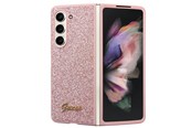 Handys - Cover & Cases - GUESS Glitter Script case for Samsung Galaxy Z Fold 5 - pink - 3666339174002
