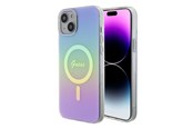 Handys - Cover & Cases - GUESS GUHMP15SHITSU iPhone 15 6.1" purple/purple hardcase IML Iridescent MagSafe - 3666339154783
