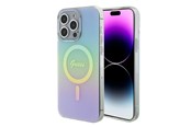 Handys - Cover & Cases - GUESS GUHMP15XHITSQ iPhone 15 Pro Max turquoise/turquoise hardcase IML Iridescent MagSafe - 3666339154950