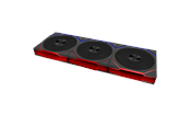 Gehäuselüfter - Lian Li UNI FAN TL FLEX 120 (3-pack) with controller - Gehäuselüfter - 120mm - Schwarz mit RGB LED - 33 dBA - 12TL1F3B