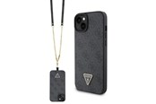 Handys - Cover & Cases - GUESS GUHCP15MP4TDSCPK iPhone 15 Plus 6.7" black/black hardcase Crossbody 4G Metal Logo - 3666339146818