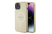 Handys - Cover & Cases - GUESS GUHMP15MPSAHMCB iPhone 15 Plus 6.7" gold/gold hardcase Saffiano MagSafe - 3666339156053