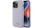 Handys - Cover & Cases - GUESS Glitter Glossy Script case for iPhone 15 Pro - lilac - 3666339155360