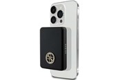 Powerbank (Akku) - GUESS MagSafe 4G Strassed Metal Logo induction power bank 5W 3000mAh - black - 3000 mAh - 3666339170141