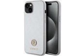Handys - Cover & Cases - GUESS GUHCP15MPS4DGPS iPhone 15 Plus 6.7" silver/silver hardcase Strass Metal Logo - 3666339151157