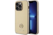 Handys - Cover & Cases - GUESS GUHCP15XPS4DGPD iPhone 15 Pro Max 6.7" gold/gold hardcase Strass Metal Logo - 3666339151034