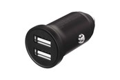 Handys - Adapter und Ladegeräte - X2O 2x12W Dual Car Charger USB-A/A - Black - SC239005