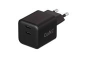 Handys - Adapter und Ladegeräte - X2O 45W Dual Home Charger USB-C/C GaN - Black - 7333534010546