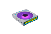 Gehäuselüfter - Lian Li UNI FAN SLINF FLEX 120 - Gehäuselüfter - 120mm - Weiß mit RGB LED - 30 dBA - 12SLIN1F1W