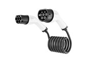 Aufladen von Elektroautos - Gembird Ladekabel Typ 2 16A 3-phasig (11 kW) Spiral - 5 Meter - EV-T2MF-SP-11KW-5M