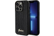 Handys - Cover & Cases - GUESS Sequin Script Metal case for iPhone 13 Pro Max - black - 3666339172824