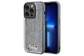 Handys - Cover & Cases - GUESS Sequin Script Metal case for iPhone 14 Pro Max - silver - 3666339173142