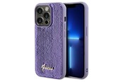 Handys - Cover & Cases - GUESS Sequin Script Metal case for iPhone 14 Pro Max - purple - 3666339176211