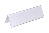 Konferenz und Präsentation - DURABLE sign holder - for 122 x 210 mm 61 x 210 mm - double-sided - transparent (pack of 25) - 805219