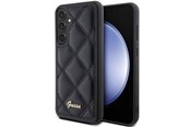Handys - Cover & Cases - GUESS GUHCS23FEPSQSQSK S23 FE S711 black/black hardcase Quilted Metal Logo - 3666339218713