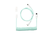 Tastaturen - Keychron Gewendeltes Aviator USB 8K-Kabel, gerade (Mint) - Tastaturkabel - Grün - Cab-35