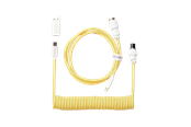 Tastaturen - Keychron Gewendeltes Aviator USB 8K-Kabel, gerade (Yellow) - Tastaturkabel - Gelb - Cab-33