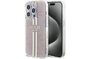 Handys - Cover & Cases - GUESS IML 4G Gold Stripe case for iPhone 14 Pro Max - pink - 3666339223090