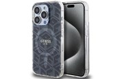 Handys - Cover & Cases - GUESS IML GCube MagSafe case for iPhone 15 Pro - black - 3666339221867