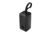 Powerbank (Akku) - Wozinsky W8-B - 30W 2 x USB-A and 2 x USB-C and USB micro with flashlight - Black - 50000 mAh - 5907769388132