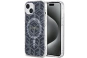 Handys - Cover & Cases - GUESS IML GCube MagSafe case for iPhone 15 Plus / 14 Plus - black - 3666339221850