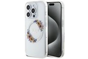 Handys - Cover & Cases - GUESS IML Flowers Wreatch MagSafe iPhone 15 Pro Max Case - Clear - 3666339221737