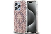Handys - Cover & Cases - GUESS IML GCube MagSafe case for iPhone 15 Pro Max - pink - 3666339222017
