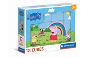 Puzzle - Clementoni Peppa Pig puzzle 12 cubes Block - 41195