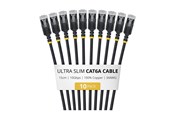 Netzwerk - Kabel - StarTech.com Startech patch cable - 15 cm - black - Schwarz - 6ASTP34BKS15CM10PK
