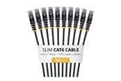 Netzwerk - Kabel - StarTech.com Startech patch cable - 25 cm - black - Schwarz - N6PAT25CMBKS10PK