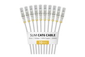 Netzwerk - Kabel - StarTech.com Startech patch cable - 25 cm - grey - Grau - N6PAT25CMGRS10PK