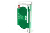Schul-Zubehör - LEGO Abschließbares Notizbuch mit 1x2 Brick-Design und grünem Gelstift - 4003064-53697