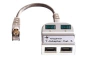 Netzwerk - Kabel - Roline Telegärtner T-Adapter ISDN/ISDN - Grau - 0.1m - 21.17.3034