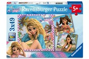 Puzzle - Ravensburger Meerjungfrauen-Magie 3x49p - 12004749