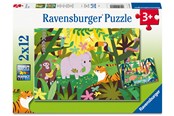 Puzzle - Ravensburger Kleine Entdecker 2x12-teilig Block - 12004257