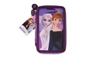 Schul-Zubehör - Frozen Filled double decker pencil case 300D rich nylon 19.5 x 12.5 x 4 cm. - 119408516