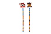 Schul-Zubehör - Paw Patrol 2-pack pencils w/2 eraser toppers - triangular pencils unsharpened each with eraser topper packed on blistercard w/eurohole CE & 0-3 years pictogram - 145707002