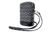 Handys - Anderes Zubehör - GUESS Zip GCube Bottom Stripe phone bag - black - 3666339210656
