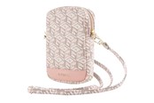 Handys - Anderes Zubehör - GUESS Zip GCube Bottom Stripe phone bag - pink - 3666339210670