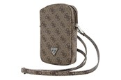 Handys - Anderes Zubehör - GUESS Zip 4G Triangle bag - brown - 3666339210748