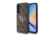 Handys - Cover & Cases - GUESS 4G Big Metal Logo case for Samsung Galaxy A35 - brown - 3666339259600