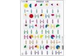 Puzzle - Larsen Puzzles Math Puzzle: Fractions – 35 pieces Maxi (36.5 x 28.5 cm) 2D Puzzles - AR5