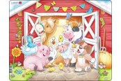 Puzzle - Larsen Puzzles Puzzle: Cute Animals in the Barn – 21 pieces Maxi (36.5 x 28.5 cm) 2D Puzzles - BM9