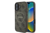 Handys - Cover & Cases - GUESS 4G Ring Classic Logo MagSafe iPhone 16 Plus Case - Brown - 3666339327255